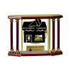 [EX103] Executive 4-Pillar Gold & Rosewood Piano Finish Clock  Thumbnail