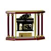 [EX103] Executive 4-Pillar Gold & Rosewood Piano Finish Clock  Thumbnail