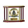 [EX103] Executive 4-Pillar Gold & Rosewood Piano Finish Clock  Thumbnail