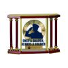 [EX103] Executive 4-Pillar Gold & Rosewood Piano Finish Clock  Thumbnail