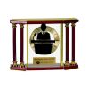 [EX103] Executive 4-Pillar Gold & Rosewood Piano Finish Clock  Thumbnail