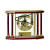 [EX103] Executive 4-Pillar Gold & Rosewood Piano Finish Clock  Thumbnail