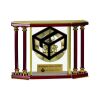 [EX103] Executive 4-Pillar Gold & Rosewood Piano Finish Clock  Thumbnail