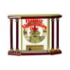 [EX103] Executive 4-Pillar Gold & Rosewood Piano Finish Clock  Thumbnail