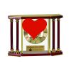 [EX103] Executive 4-Pillar Gold & Rosewood Piano Finish Clock  Thumbnail
