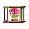 [EX103] Executive 4-Pillar Gold & Rosewood Piano Finish Clock  Thumbnail