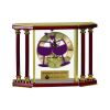 [EX103] Executive 4-Pillar Gold & Rosewood Piano Finish Clock  Thumbnail