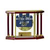 [EX103] Executive 4-Pillar Gold & Rosewood Piano Finish Clock  Thumbnail