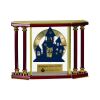 [EX103] Executive 4-Pillar Gold & Rosewood Piano Finish Clock  Thumbnail