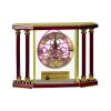 [EX103] Executive 4-Pillar Gold & Rosewood Piano Finish Clock  Thumbnail
