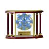[EX103] Executive 4-Pillar Gold & Rosewood Piano Finish Clock  Thumbnail