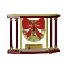 [EX103] Executive 4-Pillar Gold & Rosewood Piano Finish Clock  Thumbnail