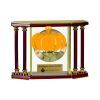 [EX103] Executive 4-Pillar Gold & Rosewood Piano Finish Clock  Thumbnail