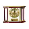 [EX103] Executive 4-Pillar Gold & Rosewood Piano Finish Clock  Thumbnail