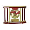 [EX103] Executive 4-Pillar Gold & Rosewood Piano Finish Clock  Thumbnail