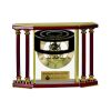 [EX103] Executive 4-Pillar Gold & Rosewood Piano Finish Clock  Thumbnail