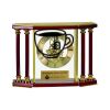 [EX103] Executive 4-Pillar Gold & Rosewood Piano Finish Clock  Thumbnail