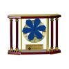 [EX103] Executive 4-Pillar Gold & Rosewood Piano Finish Clock  Thumbnail