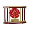 [EX103] Executive 4-Pillar Gold & Rosewood Piano Finish Clock  Thumbnail