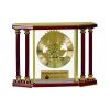 [EX103] Executive 4-Pillar Gold & Rosewood Piano Finish Clock  Thumbnail