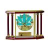 [EX103] Executive 4-Pillar Gold & Rosewood Piano Finish Clock  Thumbnail