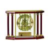 [EX103] Executive 4-Pillar Gold & Rosewood Piano Finish Clock  Thumbnail
