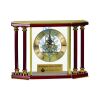 [EX103] Executive 4-Pillar Gold & Rosewood Piano Finish Clock  Thumbnail