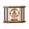 [EX103] Executive 4-Pillar Gold & Rosewood Piano Finish Clock  Thumbnail
