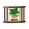 [EX103] Executive 4-Pillar Gold & Rosewood Piano Finish Clock  Thumbnail