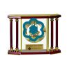 [EX103] Executive 4-Pillar Gold & Rosewood Piano Finish Clock  Thumbnail