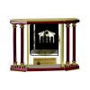 [EX103] Executive 4-Pillar Gold & Rosewood Piano Finish Clock  Thumbnail