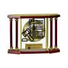 [EX103] Executive 4-Pillar Gold & Rosewood Piano Finish Clock  Thumbnail