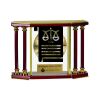 [EX103] Executive 4-Pillar Gold & Rosewood Piano Finish Clock  Thumbnail
