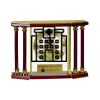 [EX103] Executive 4-Pillar Gold & Rosewood Piano Finish Clock  Thumbnail