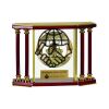 [EX103] Executive 4-Pillar Gold & Rosewood Piano Finish Clock  Thumbnail