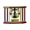 [EX103] Executive 4-Pillar Gold & Rosewood Piano Finish Clock  Thumbnail