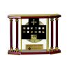 [EX103] Executive 4-Pillar Gold & Rosewood Piano Finish Clock  Thumbnail