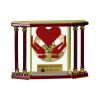 [EX103] Executive 4-Pillar Gold & Rosewood Piano Finish Clock  Thumbnail