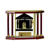 [EX103] Executive 4-Pillar Gold & Rosewood Piano Finish Clock  Thumbnail