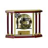 [EX103] Executive 4-Pillar Gold & Rosewood Piano Finish Clock  Thumbnail