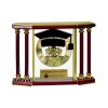 [EX103] Executive 4-Pillar Gold & Rosewood Piano Finish Clock  Thumbnail