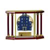 [EX103] Executive 4-Pillar Gold & Rosewood Piano Finish Clock  Thumbnail
