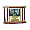 [EX103] Executive 4-Pillar Gold & Rosewood Piano Finish Clock  Thumbnail