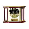[EX103] Executive 4-Pillar Gold & Rosewood Piano Finish Clock  Thumbnail
