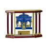 [EX103] Executive 4-Pillar Gold & Rosewood Piano Finish Clock  Thumbnail