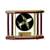 [EX103] Executive 4-Pillar Gold & Rosewood Piano Finish Clock  Thumbnail