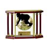 [EX103] Executive 4-Pillar Gold & Rosewood Piano Finish Clock  Thumbnail
