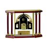 [EX103] Executive 4-Pillar Gold & Rosewood Piano Finish Clock  Thumbnail