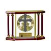 [EX103] Executive 4-Pillar Gold & Rosewood Piano Finish Clock  Thumbnail