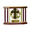 [EX103] Executive 4-Pillar Gold & Rosewood Piano Finish Clock  Thumbnail
